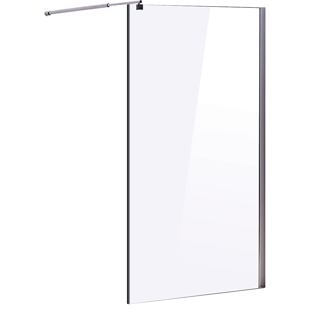 1100 x 2100mm Frameless 10mm Safety Glass Shower Screen