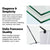 1200 x 2100mm Frameless 10mm Safety Glass Shower Screen