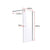 1200 x 2100mm Frameless 10mm Safety Glass Shower Screen