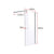 1100 x 2000mm Frameless 10mm Safety Glass Shower Screen