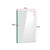 700 x 1450mm Frameless Bath Panel 10mm Glass Shower Screen By Della Francesca