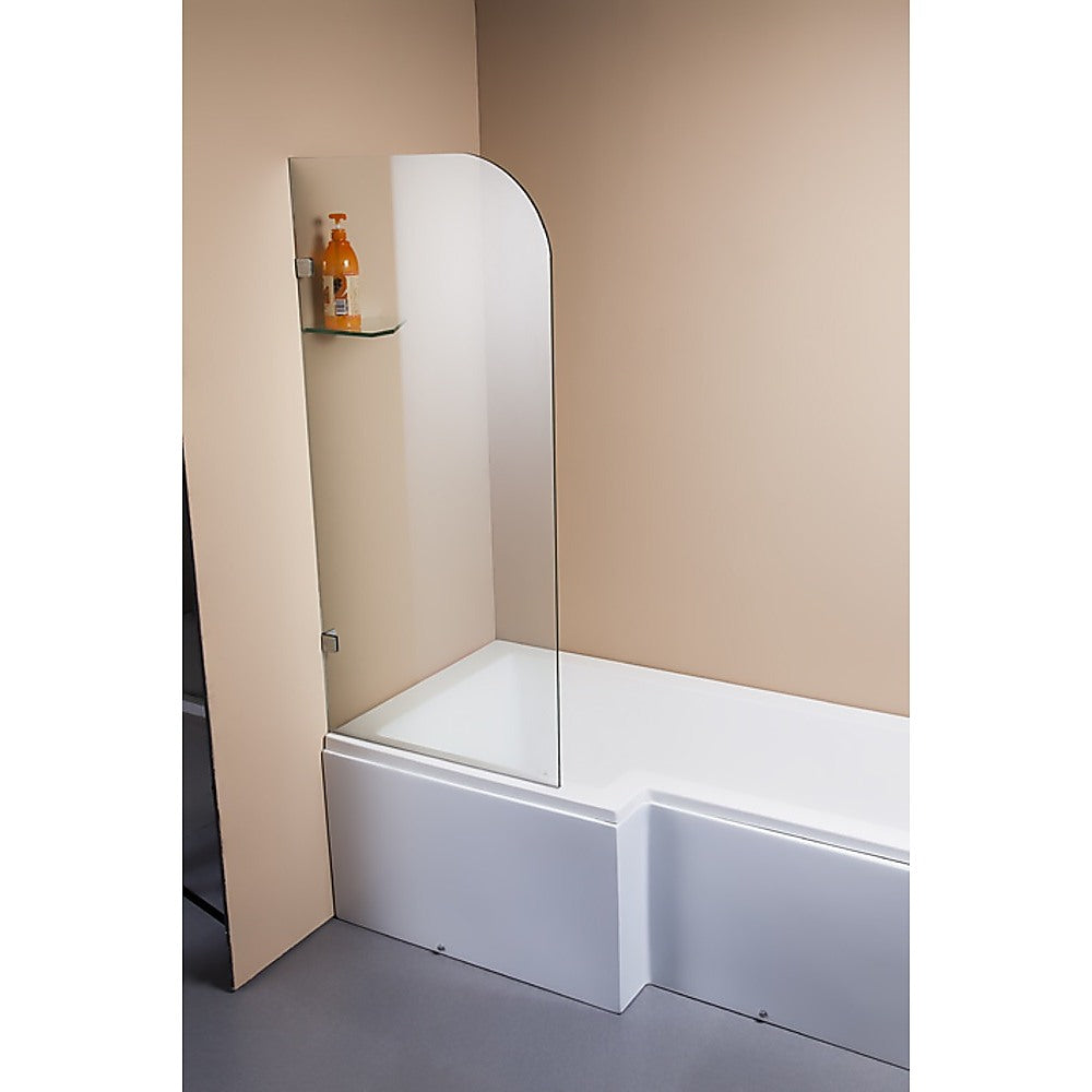 700 x 1450mm Frameless Bath Panel 10mm Glass Shower Screen By Della Francesca