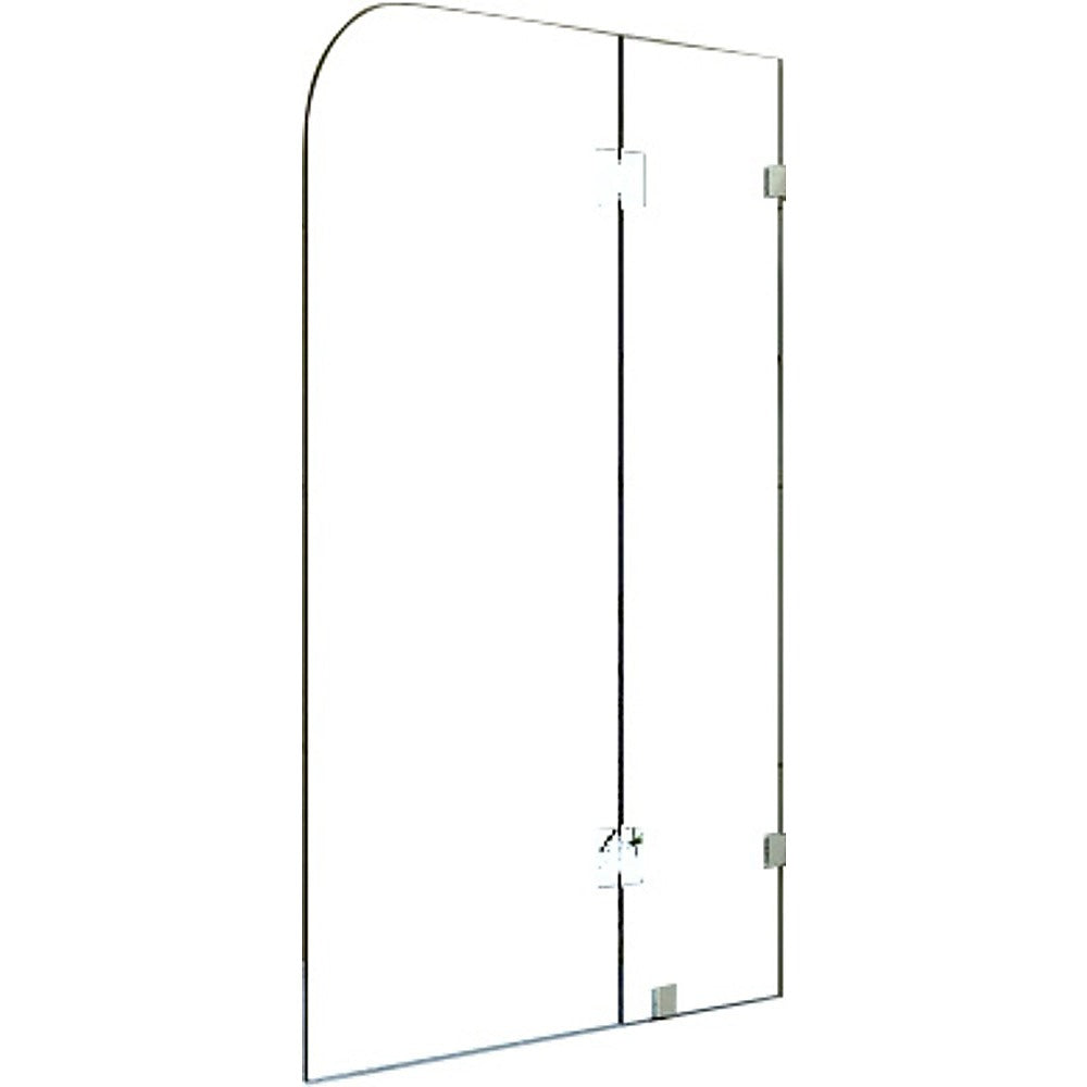 1200 x 1450mm Frameless Bath Panel 10mm Glass Shower Screen By Della Francesca