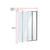 4 Fold Chrome Folding Bath Shower Screen Door Panel 1000 x 1400mm