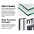 4 Fold Black Folding Bath Shower Screen Door Panel 1000 x 1400mm