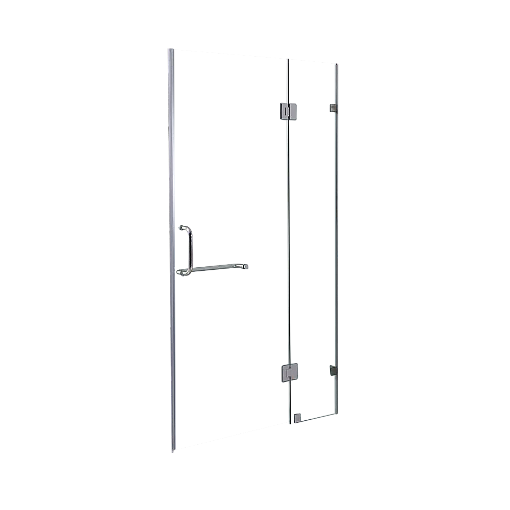 120 x 200cm Wall to Wall Frameless Shower Screen 10mm Glass By Della Francesca