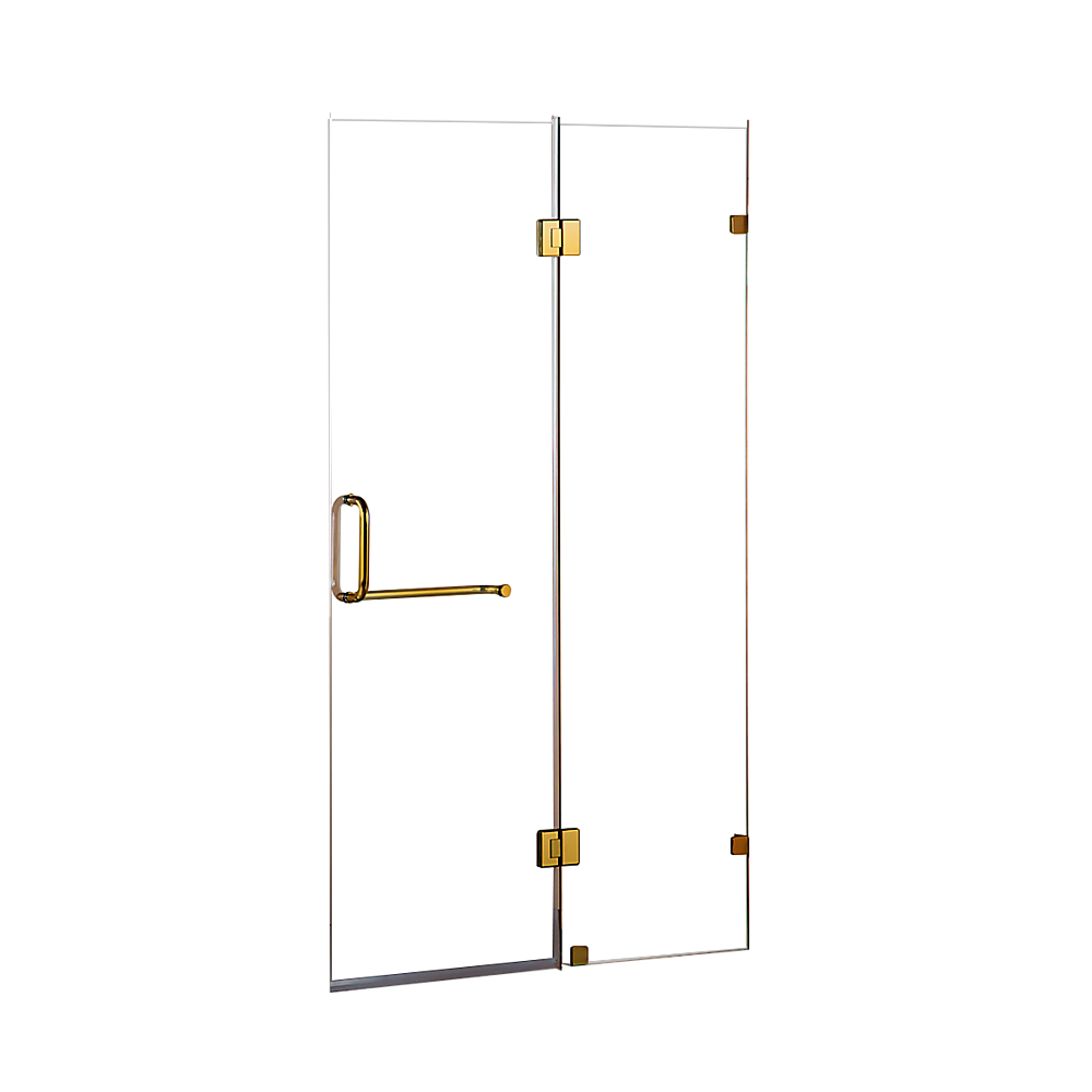 100 x 200cm Wall to Wall Frameless Shower Screen 10mm Glass By Della Francesca