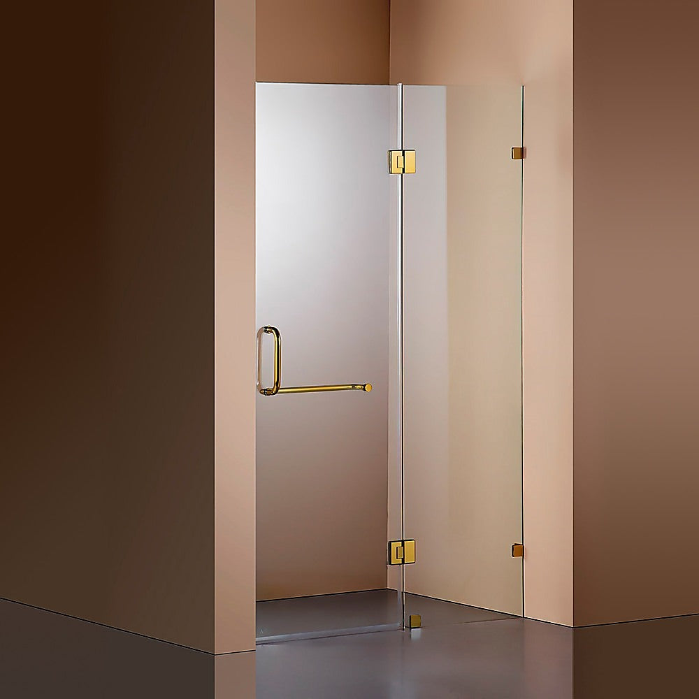 110 x 200cm Wall to Wall Frameless Shower Screen 10mm Glass By Della Francesca