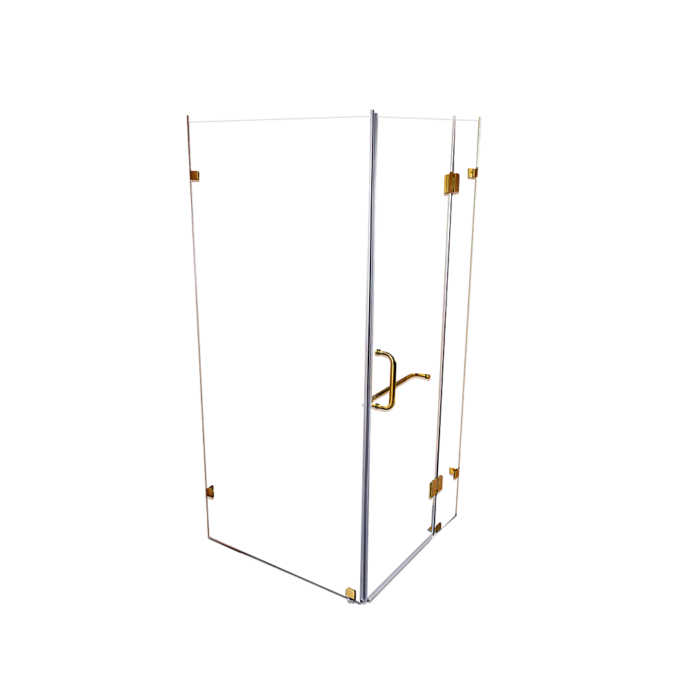 1000 x 900mm Frameless 10mm Glass Shower Screen By Della Francesca