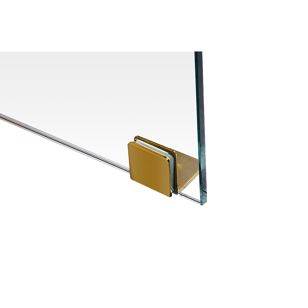 1100 x 900mm Frameless 10mm Glass Shower Screen By Della Francesca