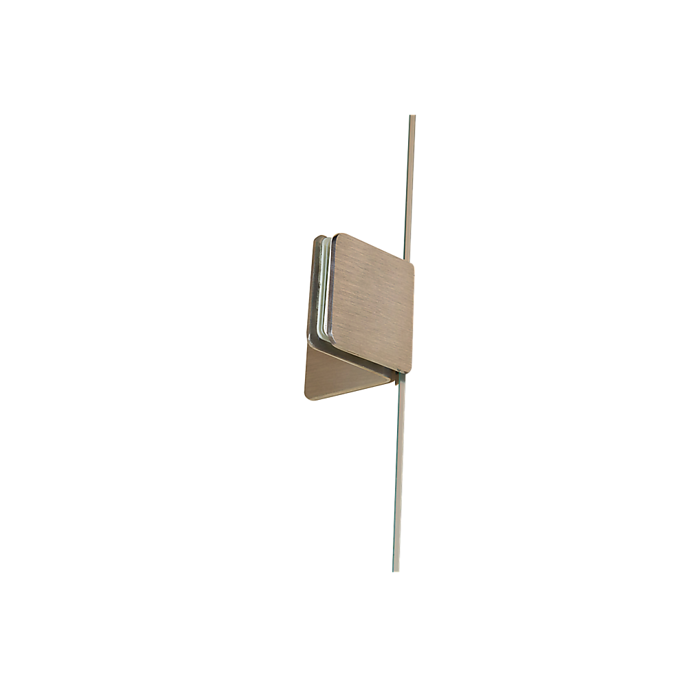 100 x 200cm Wall to Wall Frameless Shower Screen 10mm Glass By Della Francesca