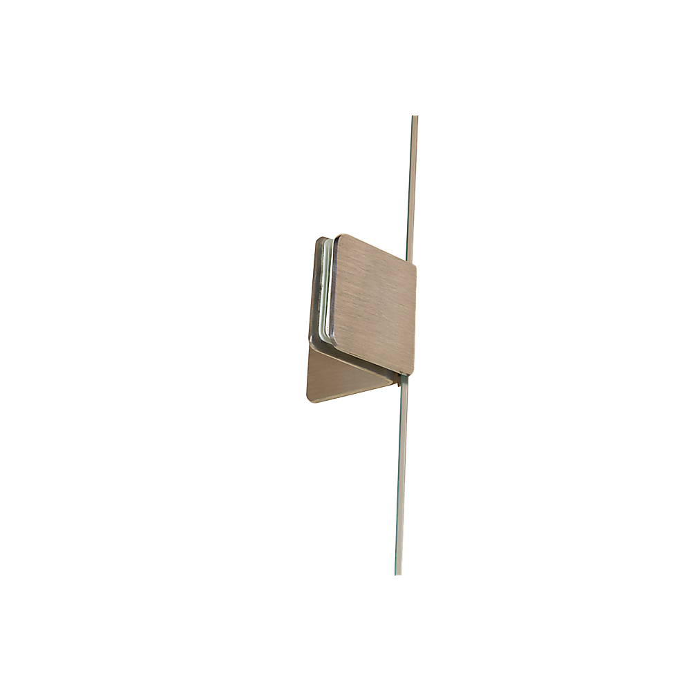 120 x 200cm Wall to Wall Frameless Shower Screen 10mm Glass By Della Francesca