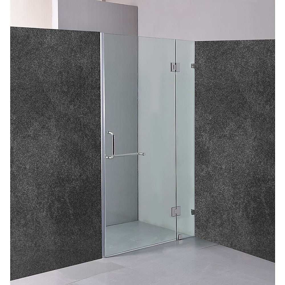 100 x 200cm Wall to Wall Frameless Shower Screen 10mm Glass By Della Francesca