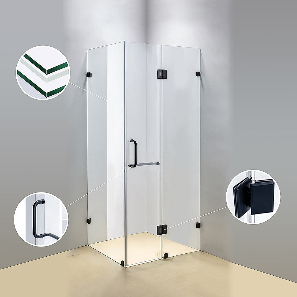1200 x 800mm Frameless 10mm Glass Shower Screen By Della Francesca