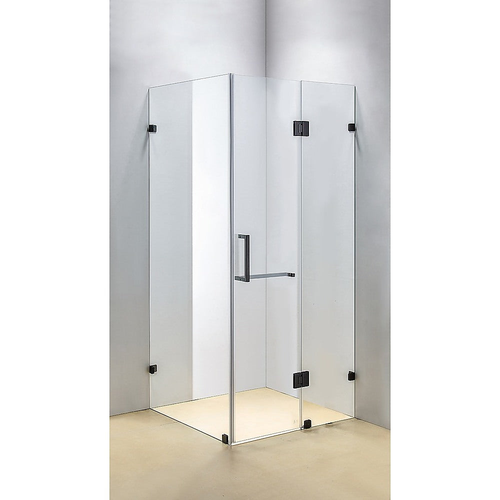 1100 x 900mm Frameless 10mm Glass Shower Screen By Della Francesca