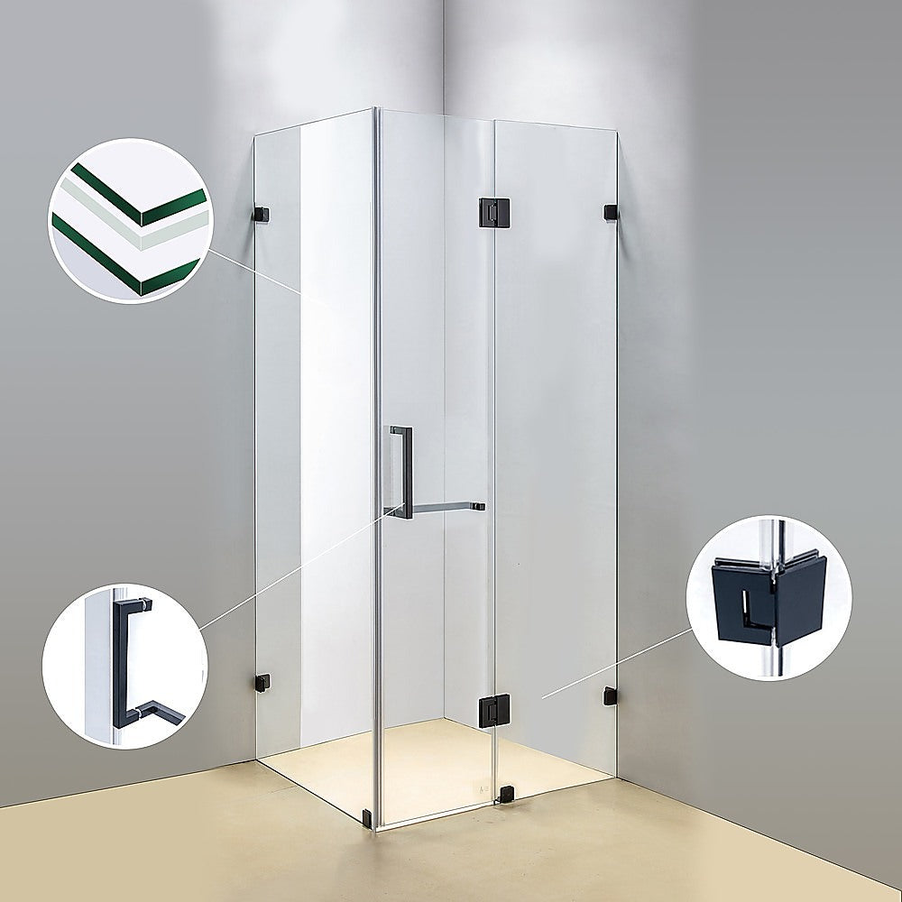 1200 x 800mm Frameless 10mm Glass Shower Screen By Della Francesca