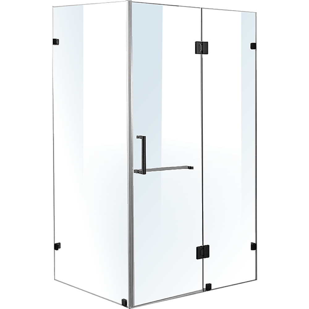 1200 x 1000mm Frameless 10mm Glass Shower Screen By Della Francesca