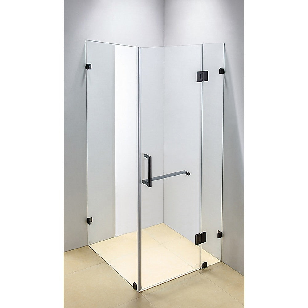 1200 x 1000mm Frameless 10mm Glass Shower Screen By Della Francesca