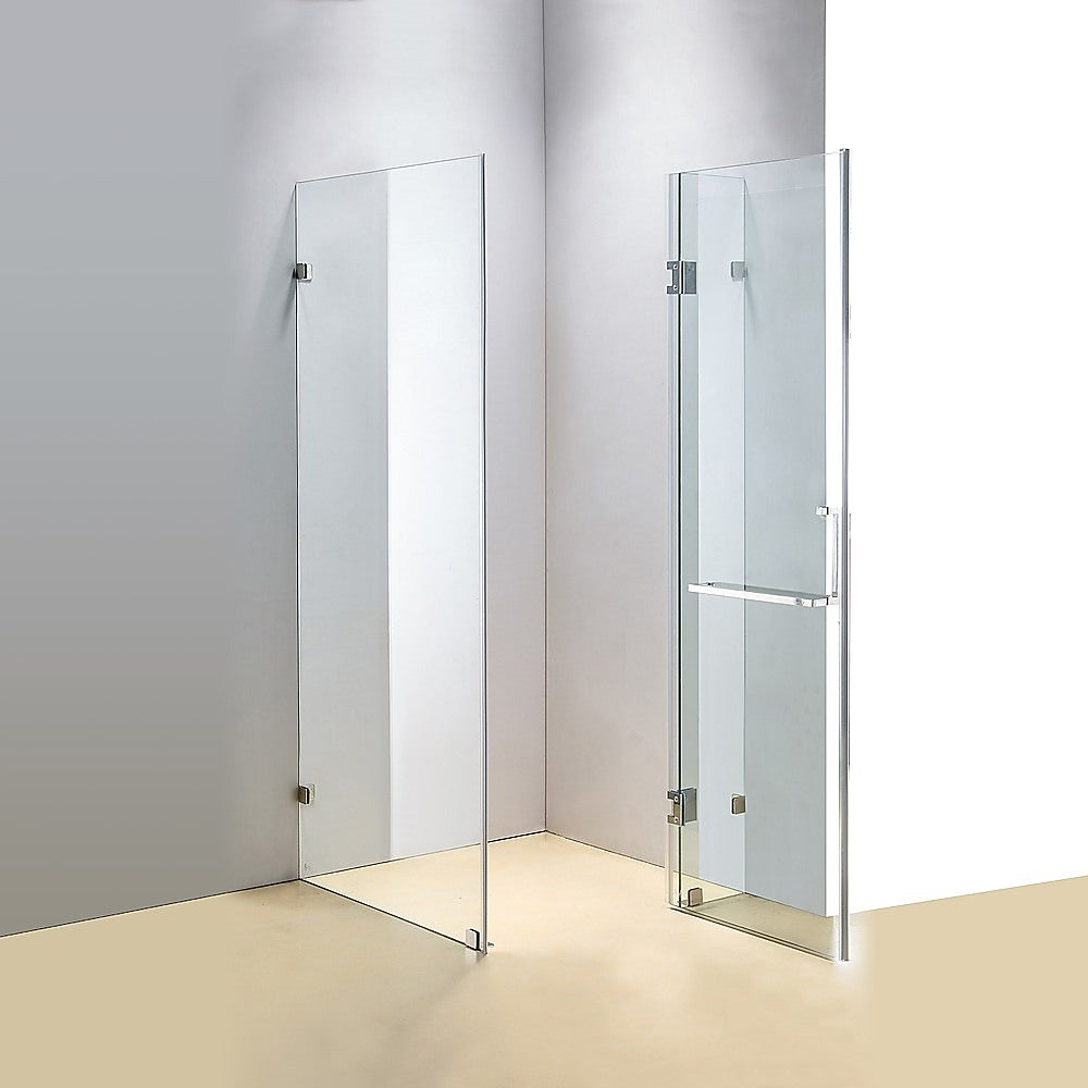 1100 x 1000mm Frameless 10mm Glass Shower Screen By Della Francesca