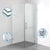 900 x 800mm Frameless 10mm Glass Shower Screen By Della Francesca