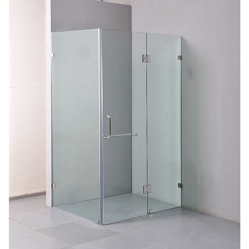 1200 x 1000mm Frameless 10mm Glass Shower Screen By Della Francesca