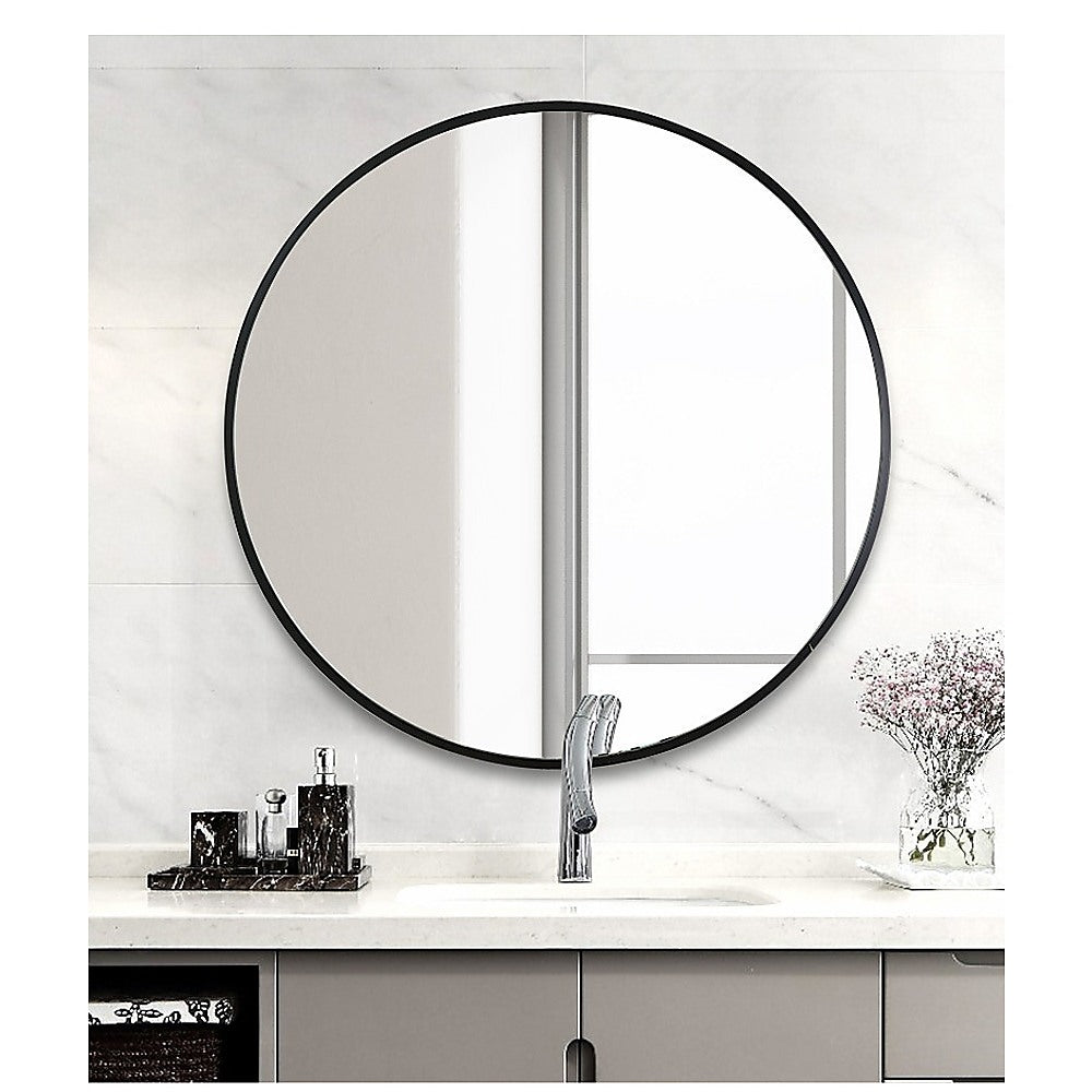 60cm Round Wall Mirror Bathroom Makeup Mirror by Della Francesca