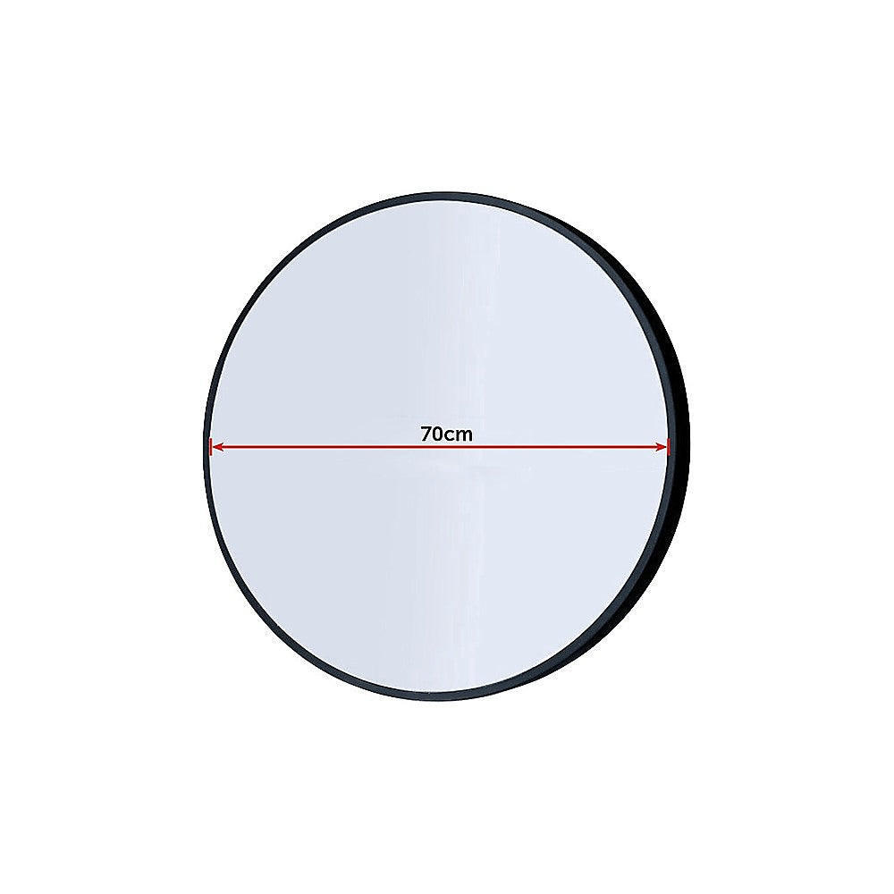 70cm Round Wall Mirror Bathroom Makeup Mirror by Della Francesca