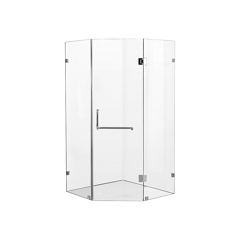 900 x 900mm Frameless 10mm Glass Shower Screen By Della Francesca
