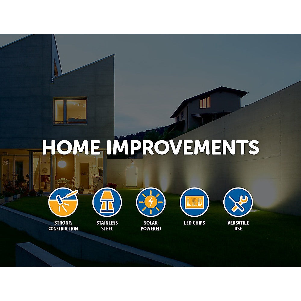 12x Solar Powered LED Buried Inground Recessed Light Garden Outdoor Deck Path