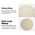 38cm XL Pizza & Baking Stone for BBQ/Oven/Grill