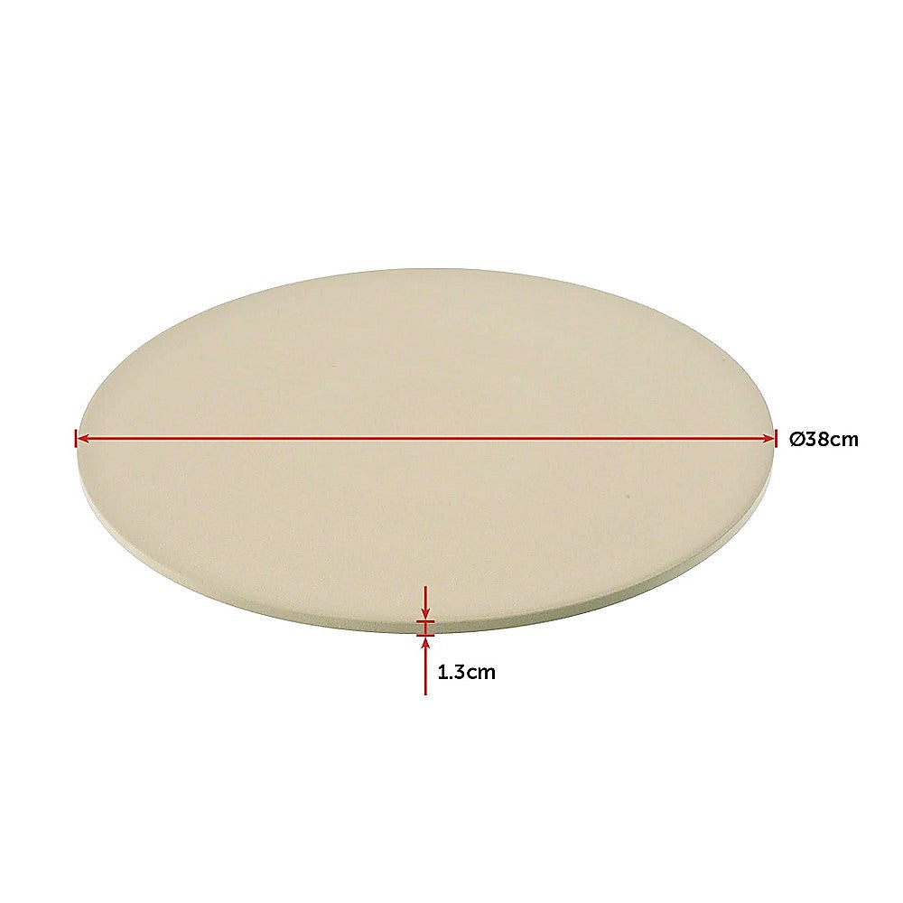 38cm XL Pizza & Baking Stone for BBQ/Oven/Grill