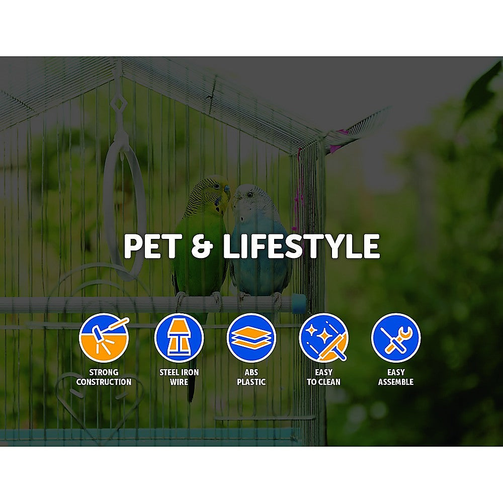 95cm Bird Cage Canary Parakeet Cockatiel LoveBird Finch Bird Cage