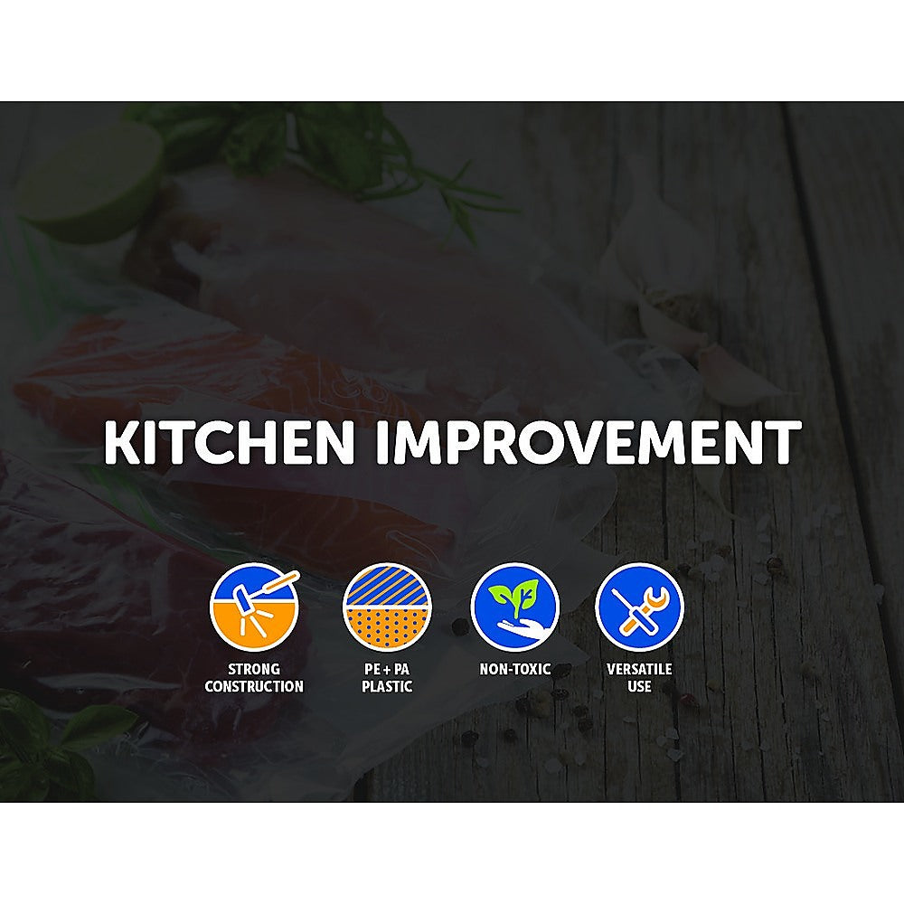 100x Vacuum Sealer Bags Food Storage Saver Heat Seal Cryovac 20cm x 30cm