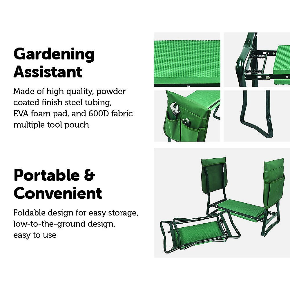 Garden Seat Folding Kneeler Bench Kneeling Soft Eva Pad