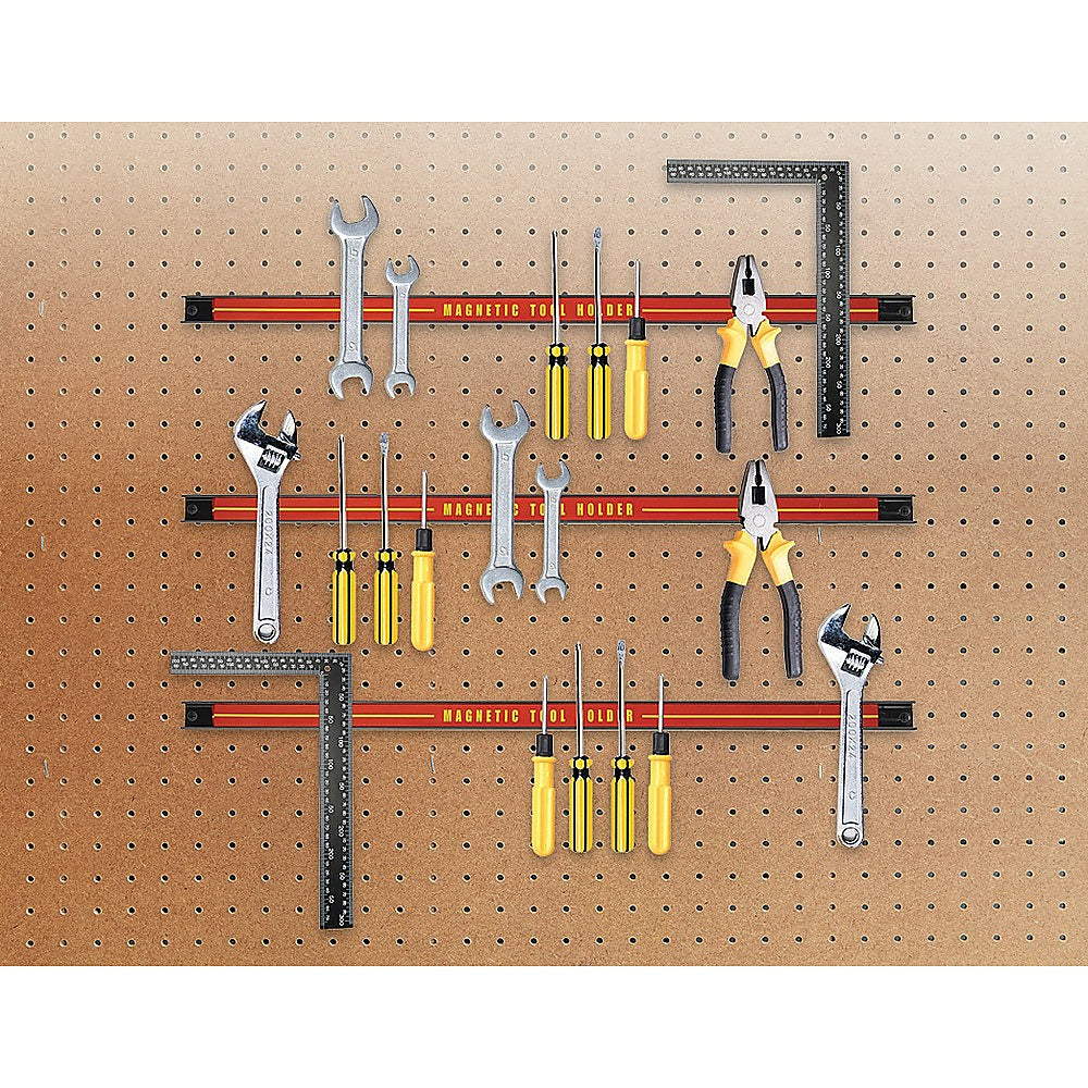 3 x 61cm Magnetic Wall Mounted Tool Holder Storage Organiser Garage Workshop