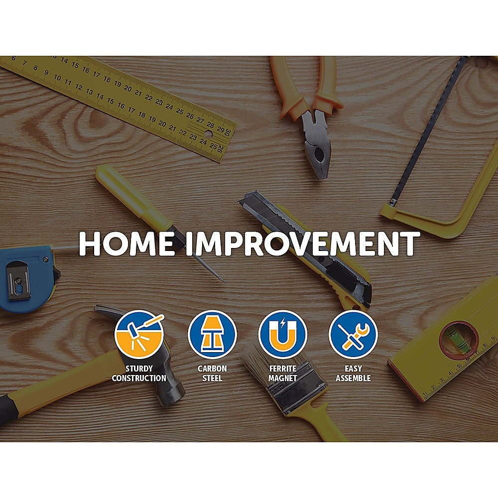 3 x 61cm Magnetic Wall Mounted Tool Holder Storage Organiser Garage Workshop