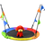 1m Tree Swing in Multi-Color Rainbow Kids Indoor/Outdoor Round Mat Saucer Swing