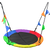 1m Tree Swing in Multi-Color Rainbow Kids Indoor/Outdoor Round Mat Saucer Swing