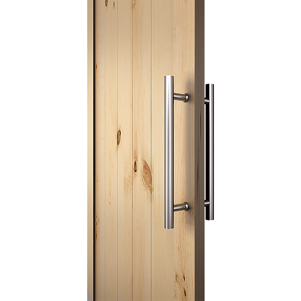 Round 300mm Push Pull Stainless Steel Door Handle Entrance Entry Shower Glass