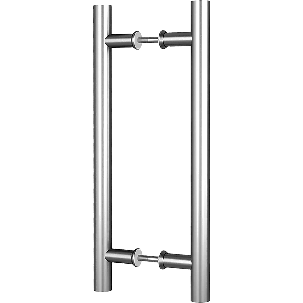 Round 300mm Push Pull Stainless Steel Door Handle Entrance Entry Shower Glass
