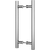 Round 300mm Push Pull Stainless Steel Door Handle Entrance Entry Shower Glass