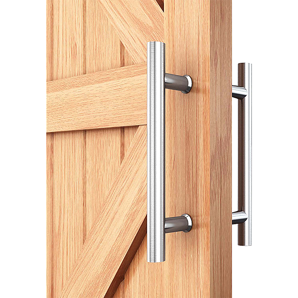 Round 300mm Push Pull Stainless Steel Door Handle Entrance Entry Shower Glass