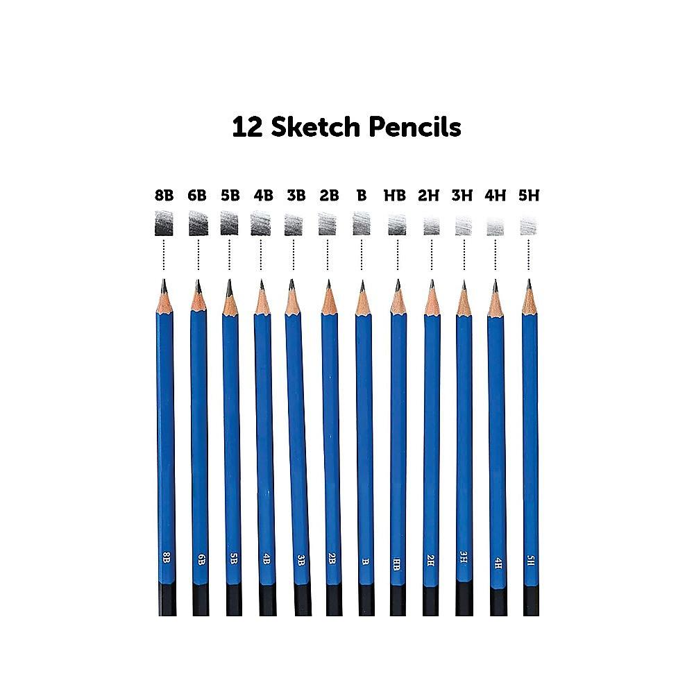 Art Sketch Pencils Oil Drawing Colouring Graphite Charcoal Pencil Set 72pcs/set