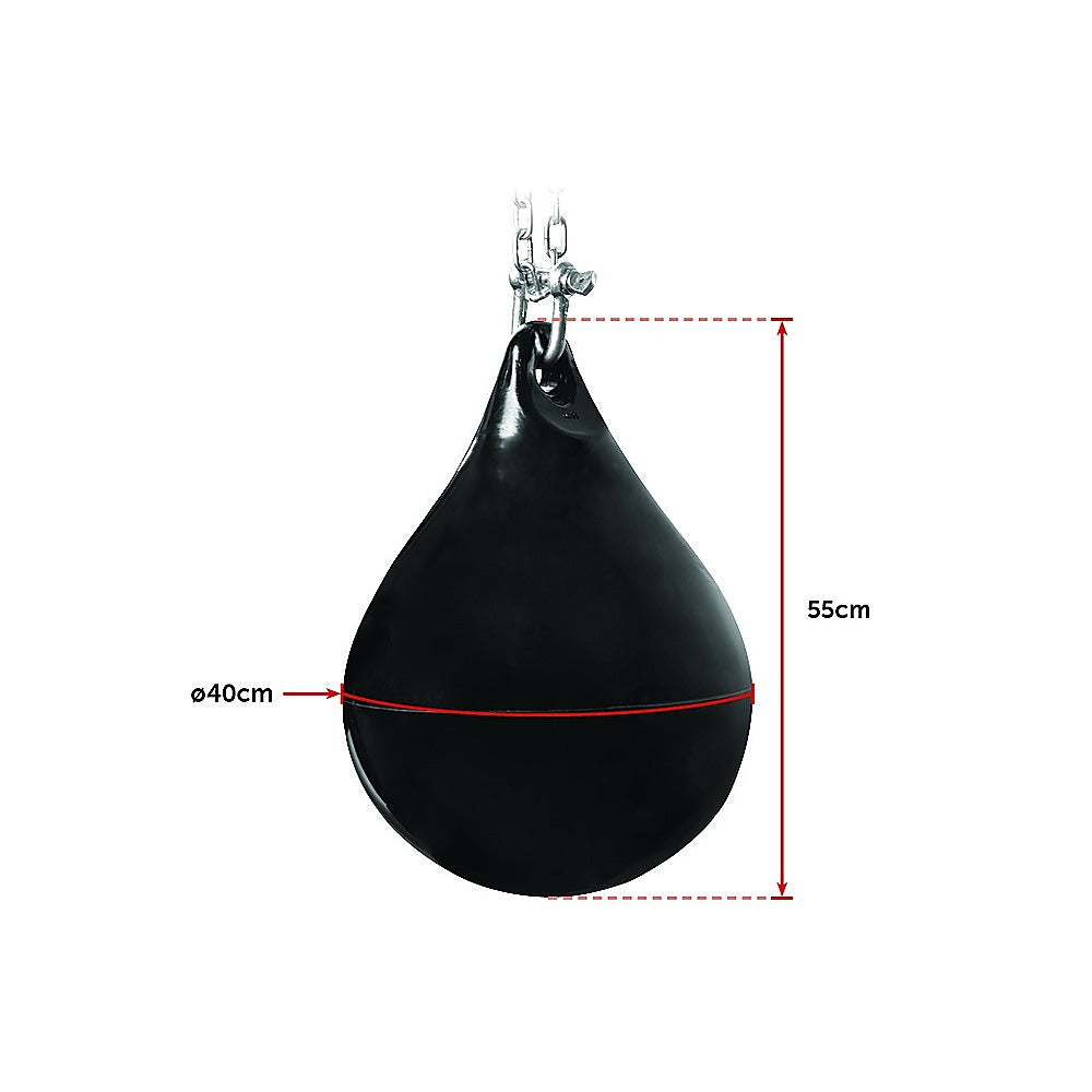 30L Water Punching Bag Aqua with D-Shackle and Chain