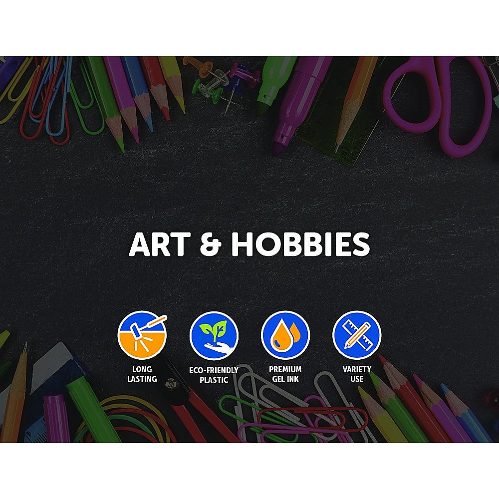 Glitter Gel Pens (100 pack) with 2.5X More Ink - Craft, Kids & Adult Colouring