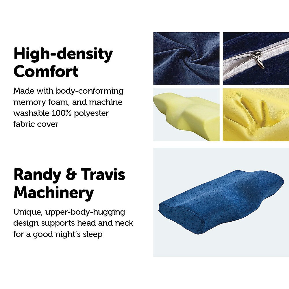 Memory Foam Neck Pillow Cushion Support Rebound Contour Pain Relief Health Care