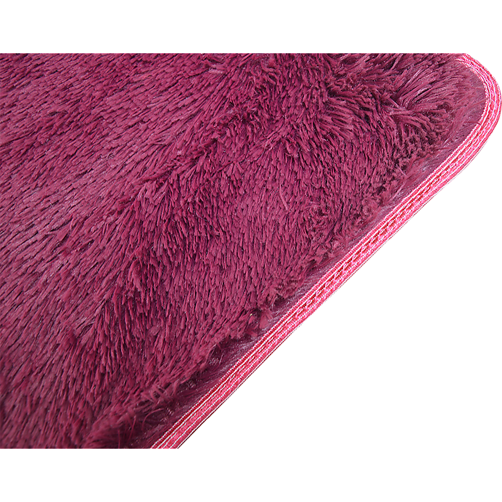 230x200cm Floor Rugs Large Shaggy Rug Area Carpet Bedroom Living Room Mat - Burgundy