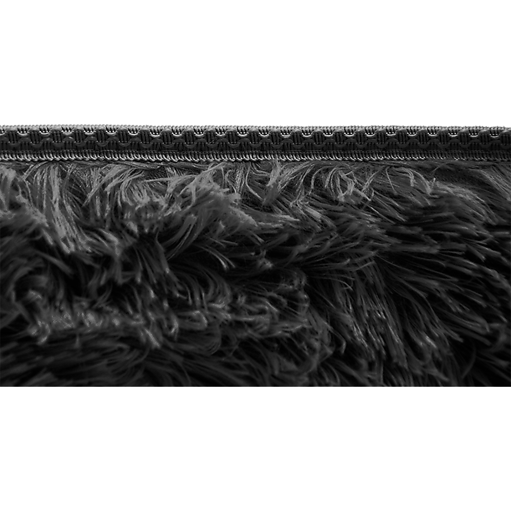 230x200cm Floor Rugs Large Shaggy Rug Area Carpet Bedroom Living Room Mat - Black