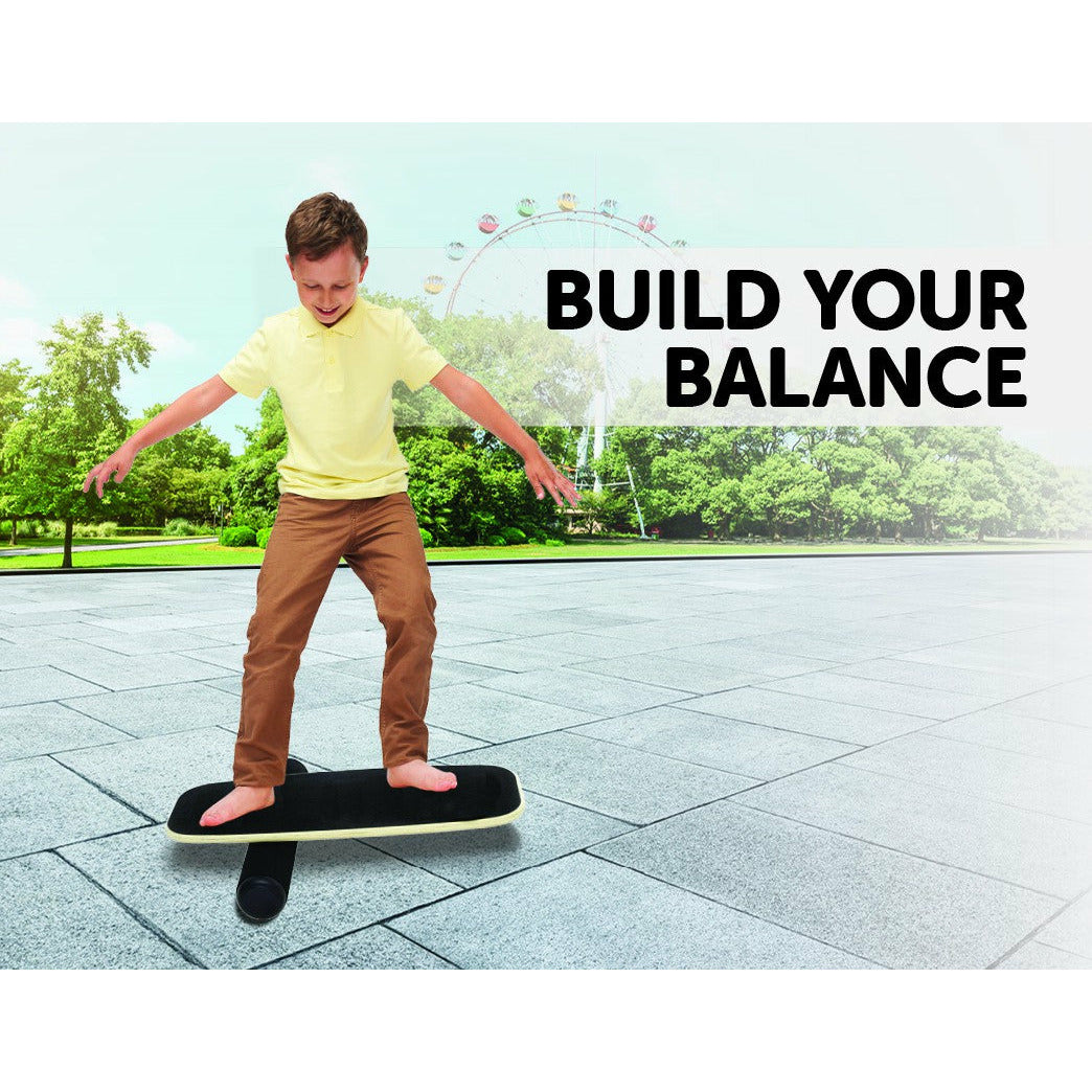 Balance Board Trainer with Stopper Wobble Roller