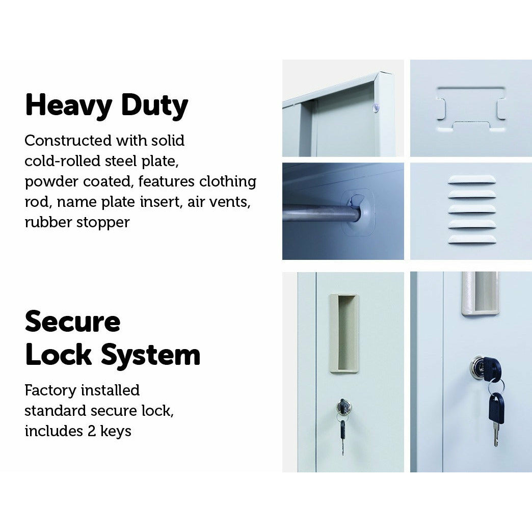 One-Door Office Gym Shed Clothing Locker Cabinet